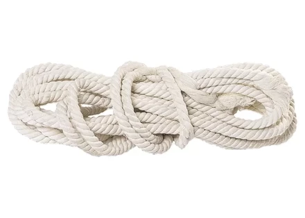 Веревка хлопчатобумажная D 14 мм L 11 м крученая 370 кгс Россия 94003 купить в Надыме