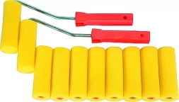 Набор мини-валиков "ПОРОЛОН" 100 мм D - 35 мм D ручки - 6 мм 10 шт. + 2 бюгеля SPARTA 802835