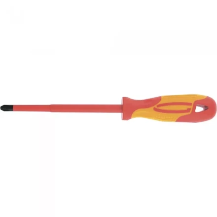 Отвертка диэлектрическая SL6,5*150мм CrMo до 1000В двухкомпонентная рукоятка Gross 12944 купить в Надыме