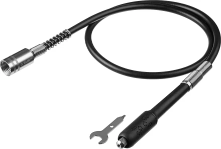 ЗУБР длина - 1 м, цанга 1.6 - 3.2 мм, гибкий вал с цанговым патроном (35944) купить в Надыме