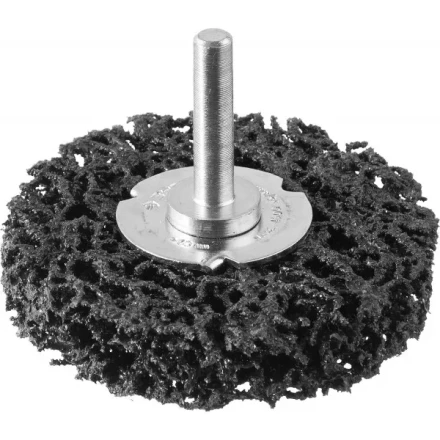 ЗУБР "ПРОФЕССИОНАЛ". Щетка дисковая для дрели, нейлоновая проволока с абразивным покрытием, с открытой агрессивной структурой, 63мм 35162-063_z01 купить в Надыме