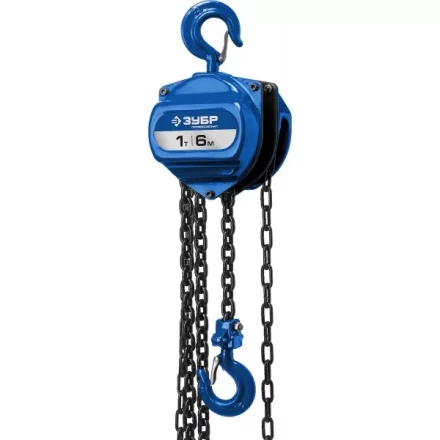 Таль цепная "ТШ-1-6" шестеренная, ЗУБР Профессионал 43082-1, 1т / 6м 43082-1_z01 купить в Надыме