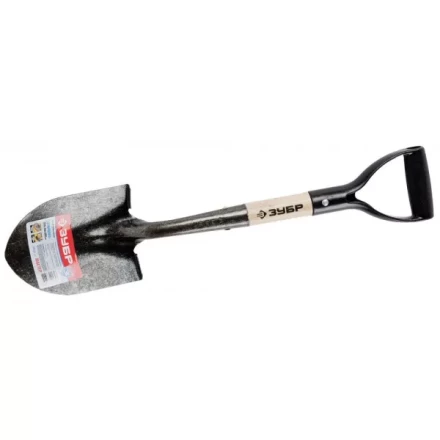 Лопата ЗУБР "МАСТЕР" ЗАВИДОВО автомобильная, деревянный черенок из дуба, пластиковая рукоятка, 210х150x660мм 39355_z01 купить в Надыме