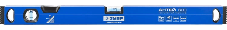 Уровень ЗУБР "ПРОФЕССИОНАЛ" "АНТЕЙ" с перископом, фрезерованная базовая поверхность, 2 цельные противоударные ампулы, 60см 34586-060_z01 купить в Надыме