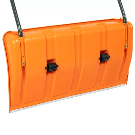 Движок для уборки снега пластиковый, 795х435х1280 мм, стальная рукоятка, усиленный, Сибртех 61669 купить в Надыме