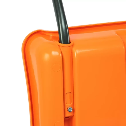 Движок для уборки снега пластиковый, 795х435х1280 мм, стальная рукоятка, усиленный, Сибртех 61669 купить в Надыме