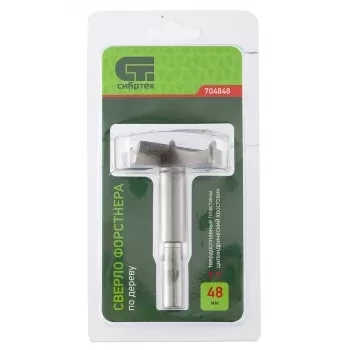 Сверло Форстнера по дереву 48 мм цилиндрический хвостовик СИБРТЕХ 704848 купить в Надыме