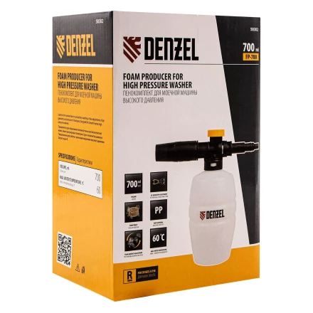 Пенокомплект Denzel FP-700, для моечных машин высокого давления, универсальный 58302 купить в Надыме