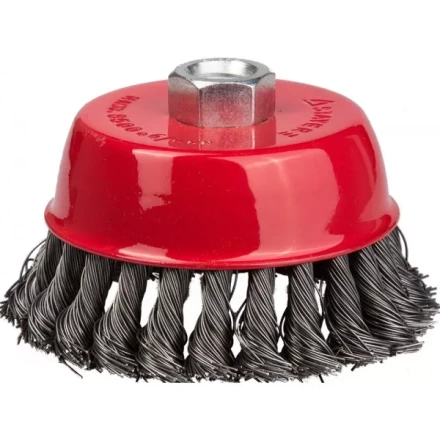 STAYER "PROFESSIONAL". Щетка чашечная для УШМ, жгутированная стальная проволока 0,5мм, 80ммхМ14 35128-080_z01 купить в Надыме