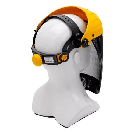 Щиток защитный лицевой с сеткой Denzel "СВОНА" НС-01 "ЛЮКС", плавная регулировка храповик, 89196 купить в Надыме