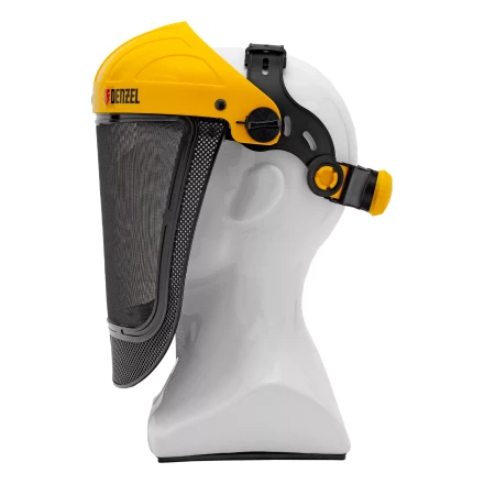 Щиток защитный лицевой с сеткой Denzel "СВОНА" НС-01 "ЛЮКС", плавная регулировка храповик, 89196 купить в Надыме