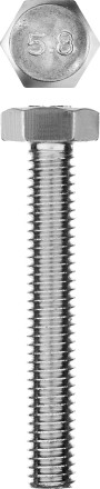Болт ГОСТ 7798-70, M6 x 40 мм, 5 шт, кл. пр. 5.8, оцинкованный, ЗУБР 303086-06-040 купить в Надыме