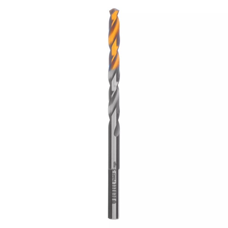 Сверло спиральное по металлу Denzel 5 x 86 мм, Р6М5, Golden Tip, 718233 купить в Надыме