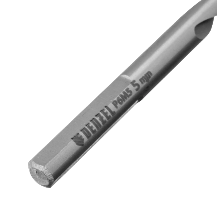 Сверло спиральное по металлу Denzel 5 x 86 мм, Р6М5, Golden Tip, 718233 купить в Надыме