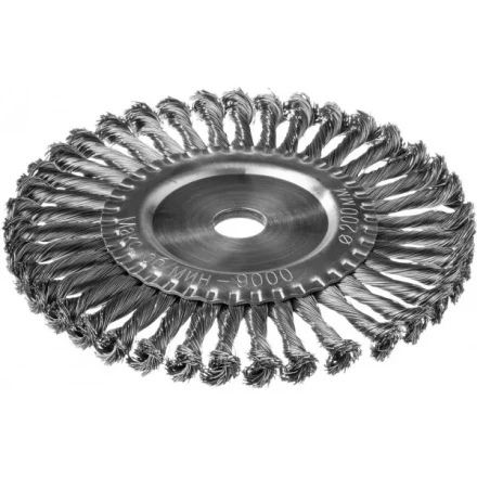 DEXX. Щетка дисковая для УШМ, жгутированная стальная проволока 0,5мм, 200ммх22мм 35100-200 купить в Надыме