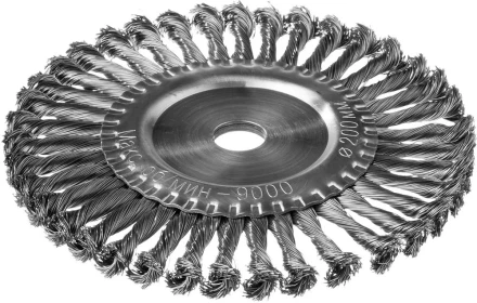 DEXX. Щетка дисковая для УШМ, жгутированная стальная проволока 0,5мм, 200ммх22мм 35100-200 купить в Надыме