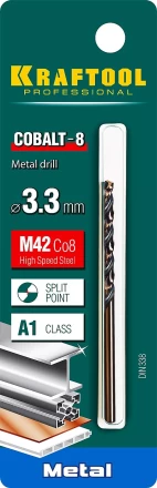 Сверла по металлу HSS-Co Оберон 29656-3.3 купить в Надыме