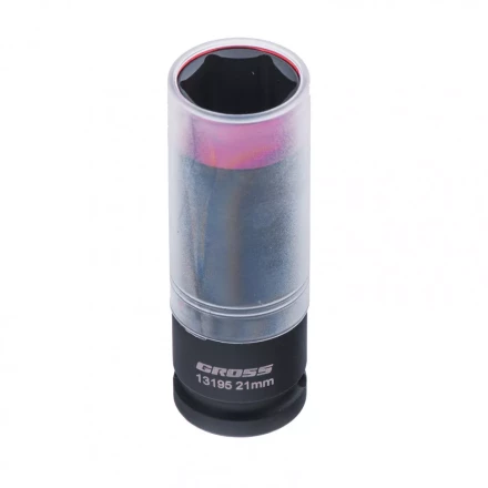 Головка ударная шестигранная для колесных дисков 21 мм 1/2 CrMo Gross 13195 купить в Надыме