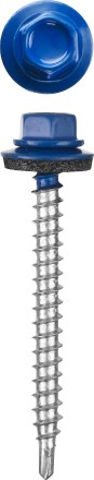 Саморезы СКМ кровельные, RAL 5005 синий насыщенный, 19 x 5.5 мм, 2 500 шт, для металлических конструкций, STAYER 30300-55-019-5005 купить в Надыме