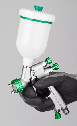 Краскопульт пневматический KRAFTOOL "PRO" Jeta 3000 mini, HVLP, c верхним бачком, 0,8мм 06561-0.8 купить в Надыме