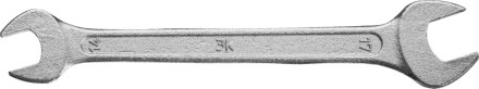 Ключ рожковый гаечный ЗУБР &quot;СТАНДАРТ&quot;, оцинкованный, 14х17мм 27115-14-17 купить в Надыме
