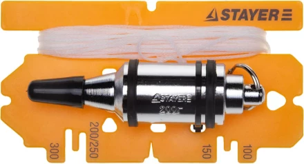 Отвес STAYER "PROFI" строительный со шнуром, с противоударным ободком, 300 г 06352-30 купить в Надыме
