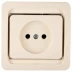 Розетка СВЕТОЗАР &quot;ГАММА&quot; одинарная, цвет бежевый, 16А/~250В SV-54100-B купить в Надыме