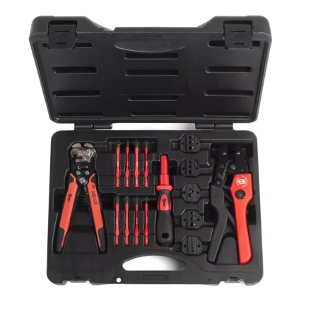 Универсальный набор для резки, снятия изоляции, опрессовки, и монтажа проводов UNI КВТ купить в Надыме