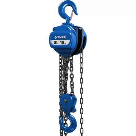 Таль цепная "ТШ-2-12" шестеренная, ЗУБР Профессионал 43083-2, 2т / 12м 43083-2_z01 купить в Надыме