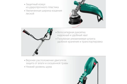 ЗУБР 1700 Вт, ш/с 42 см, сетевой триммер (КСВ-42-1700) купить в Надыме