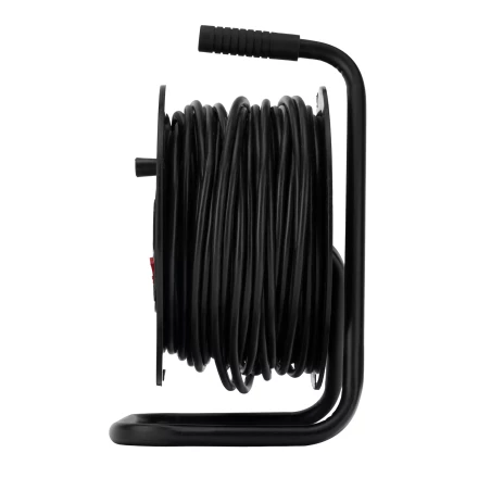 Удлинитель силовой на кабельной катушке, ПВС, 50 м, 4 розетки, 16А, тип УХз16, Россия Сибртех 96046 купить в Надыме