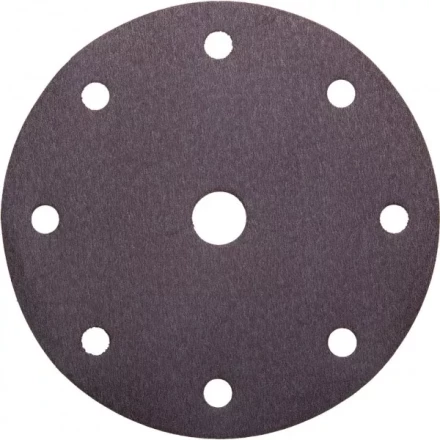 Круг шлифовальный URAGAN "Универсальный водостойкий с покрытием стеарата цинка" на липучке, 9 отв., P240, 150мм, 50шт 907-44114-240-50 купить в Надыме