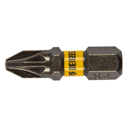 Бита PZ2х25, сталь S2, шестигранный профиль, 10 шт. Е 6,3 Denzel 11654 купить в Надыме