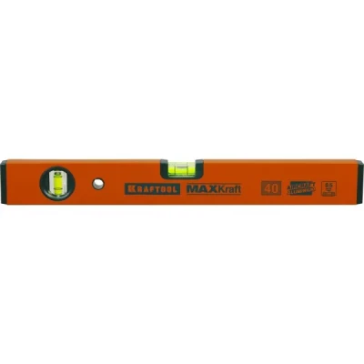 Уровень KRAFTOOL коробчатый усиленный, точность (0,5мм/м), 2 ампулы, 40 см 34577-040