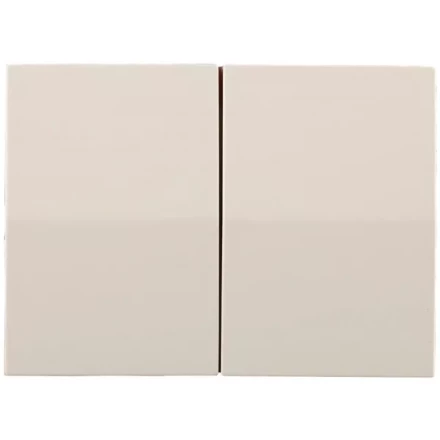 Выключатель СВЕТОЗАР &quot;ЭФФЕКТ&quot; двухклавишный, без вставки и рамки, цвет бежевый, 10A/~250B SV-54434-B купить в Надыме