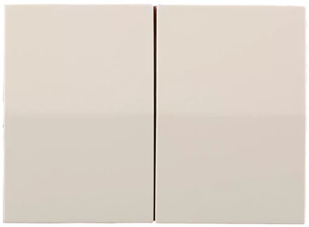 Выключатель СВЕТОЗАР &quot;ЭФФЕКТ&quot; двухклавишный, без вставки и рамки, цвет бежевый, 10A/~250B SV-54434-B купить в Надыме