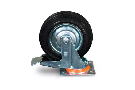 Колесо поворотное резина SCb 80 200 мм с тормозом (N) 1024202 купить в Надыме