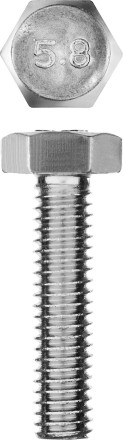 Болт ГОСТ 7798-70, M6 x 25 мм, 7 шт, кл. пр. 5.8, оцинкованный, ЗУБР 303086-06-025 купить в Надыме