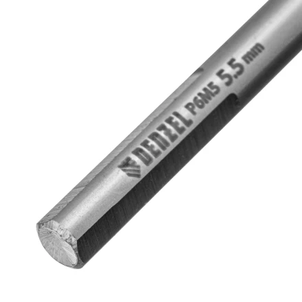 Сверло спиральное по металлу Denzel 5,5 x 93 мм, Р6М5, Golden Tip 718234 купить в Надыме