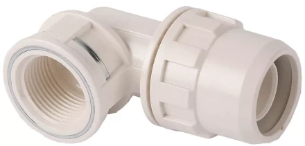 Муфта ЗУБР "ШиреФит" соединительная угловая 90°, "штуцер с гайкой - внутренняя резьба", 32мм-1" 51466-32-1 купить в Надыме