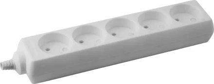 Колодка DEXX для удлинителя, 5 гнезд, макс мощность 3500Вт 55100-5 купить в Надыме