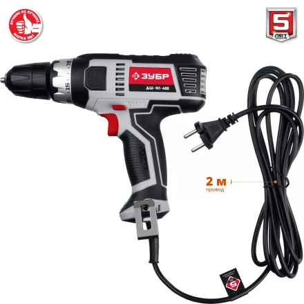 Дрель-шуруповерт сетевая ДШ-М1-400 серия МАСТЕР купить в Надыме