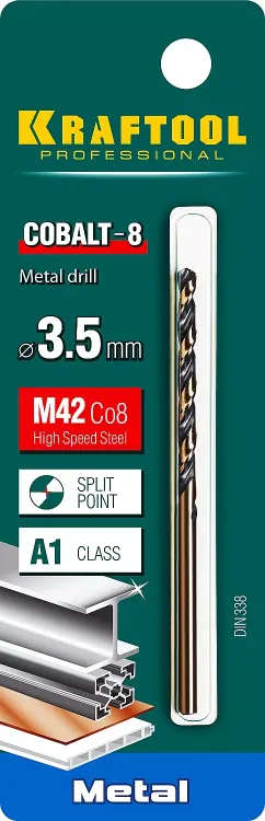 Сверла по металлу HSS-Co Оберон 29656-3.5 купить в Надыме