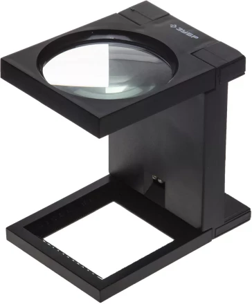 Лупа ЗУБР "МАСТЕР" складная на подставке, светодиодная подсветка, 3 кратное увеличение, диаметр 90мм 40542-90 купить в Надыме