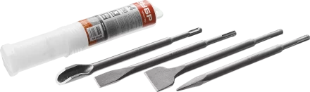 Набор зубил ЗУБР 4 шт 250 мм SDS-Plus 29230-Н4 купить в Надыме