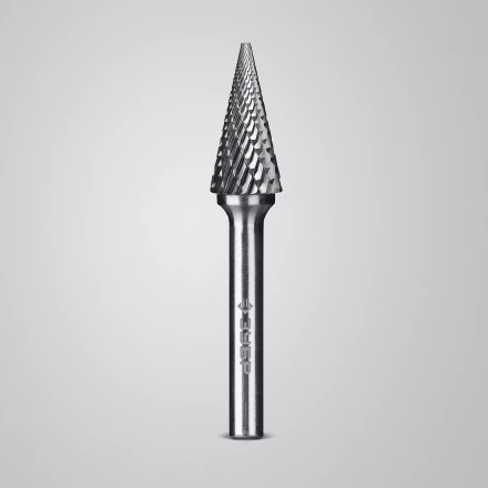 Зубр Твердосплавная борфреза M - конус с острым углом, 12 х 25 мм, угол 25° (28811-12-25) купить в Надыме