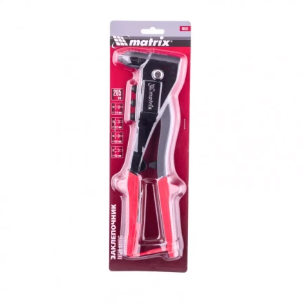 Заклепочник литой 260 мм заклепки 2,4-3,2-4,0-4,8 мм Matrix 40551 купить в Надыме