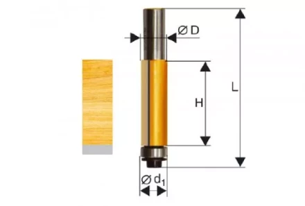 Фреза кромочная прямая ф127х51мм хв. 12мм 46166 купить в Надыме