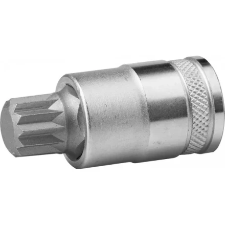 Торцовая бита-головка KRAFTOOL "INDUSTRIE QUALITAT", материал S2, SPLINE, сатинированная, 1/2", M16 27911-16_z01 купить в Надыме