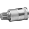 Торцовая бита-головка KRAFTOOL "INDUSTRIE QUALITAT", материал S2, SPLINE, сатинированная, 1/2", M16 27911-16_z01 купить в Надыме